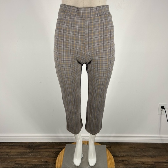 HARLOW women Gray Plaid Pants M - Picture 1 of 12